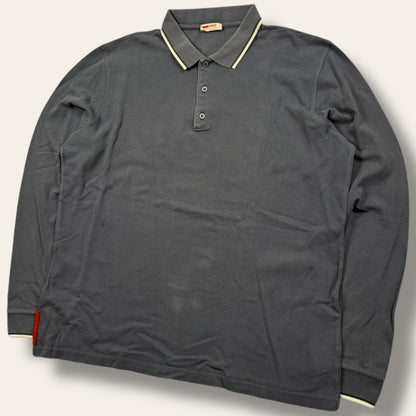 Prada longsleeve polo blue - Large