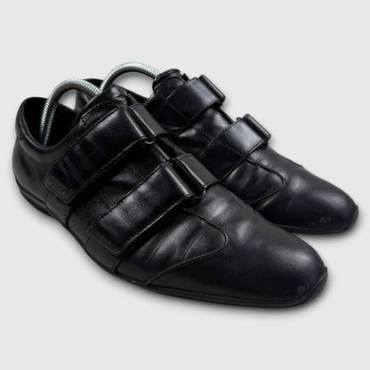 Gucci leather velcro strap shoes black - 42,5
