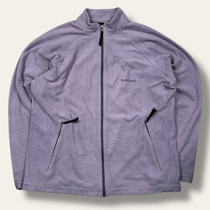 Montbell zip-up vest purple - small