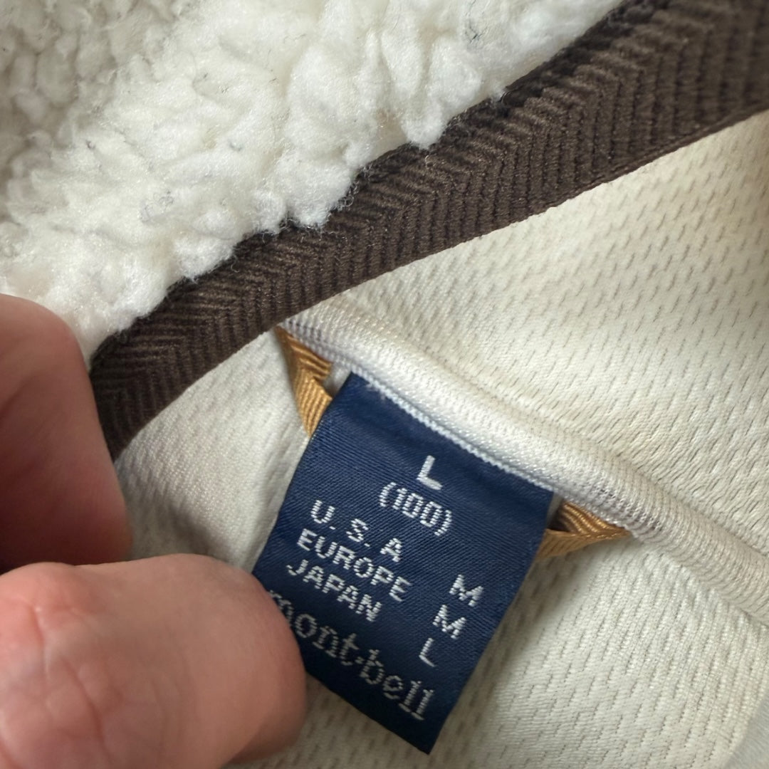 Montbell fleece jacket white - Medium