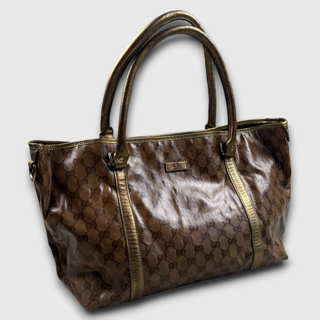 Gucci GG canvas plastific leather
