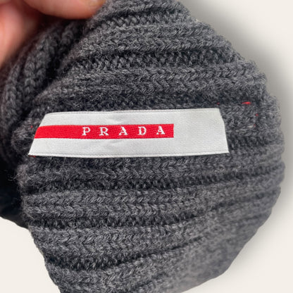 Prada sport beanie grey