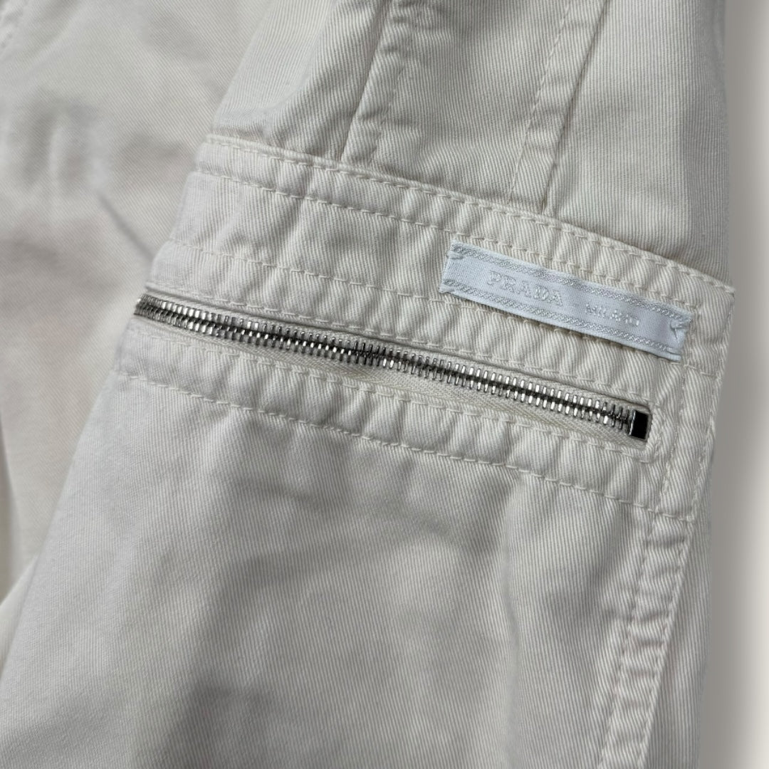 Prada shorts white tab - Large