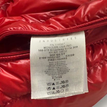 Moncler Gui gilet red - Medium (3)