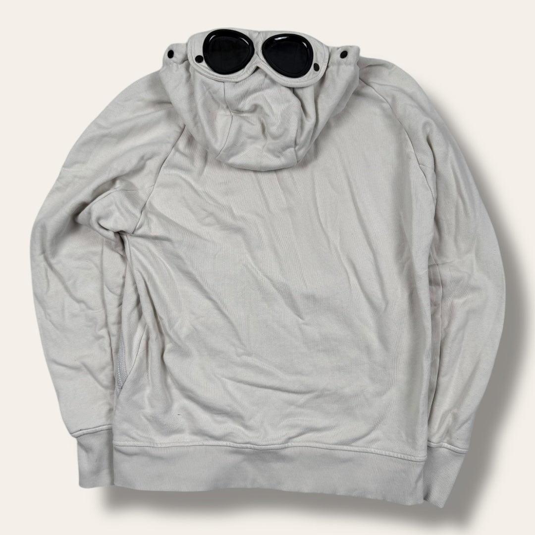 C.P. Company goggle hoodie crême - Small