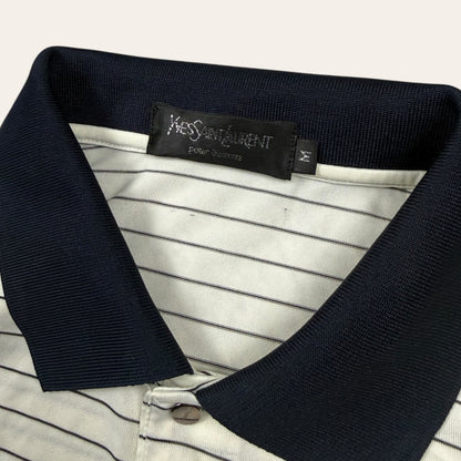 Yves saint laurent polo shirt striped - Medium