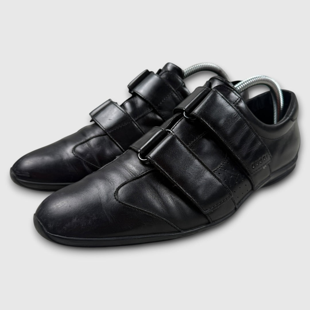 Gucci leather velcro strap shoes black - 42,5