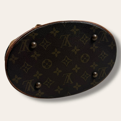 Louis vuitton bucket bag brown