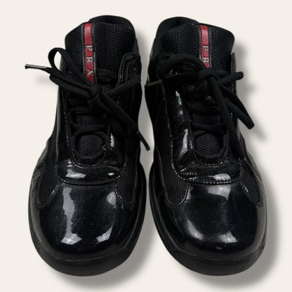 Prada american cups shiny black - 43/44