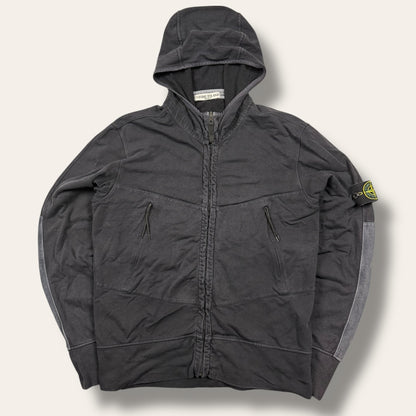 Stone island zip-up vest black/grey - Medium