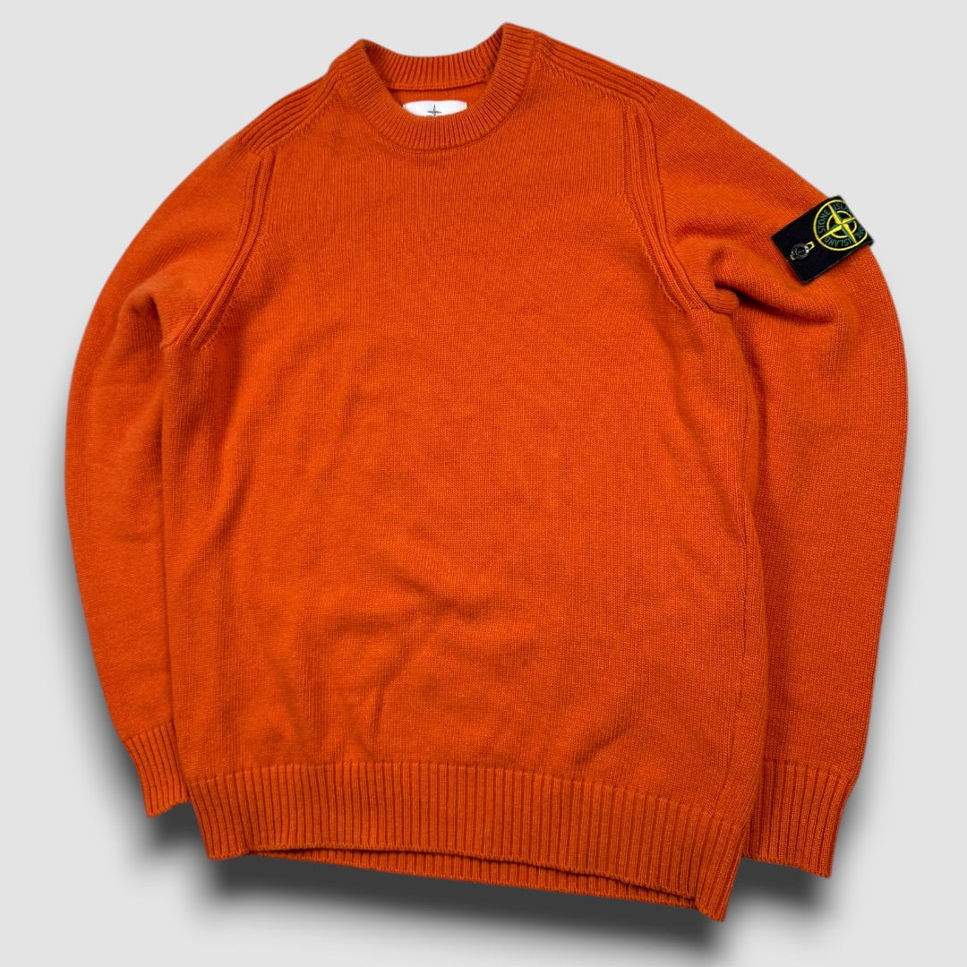 Stone Island knitted sweater orange - Large