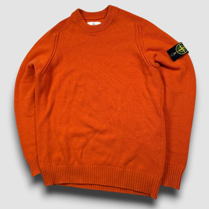 Stone Island knitted sweater orange - Large