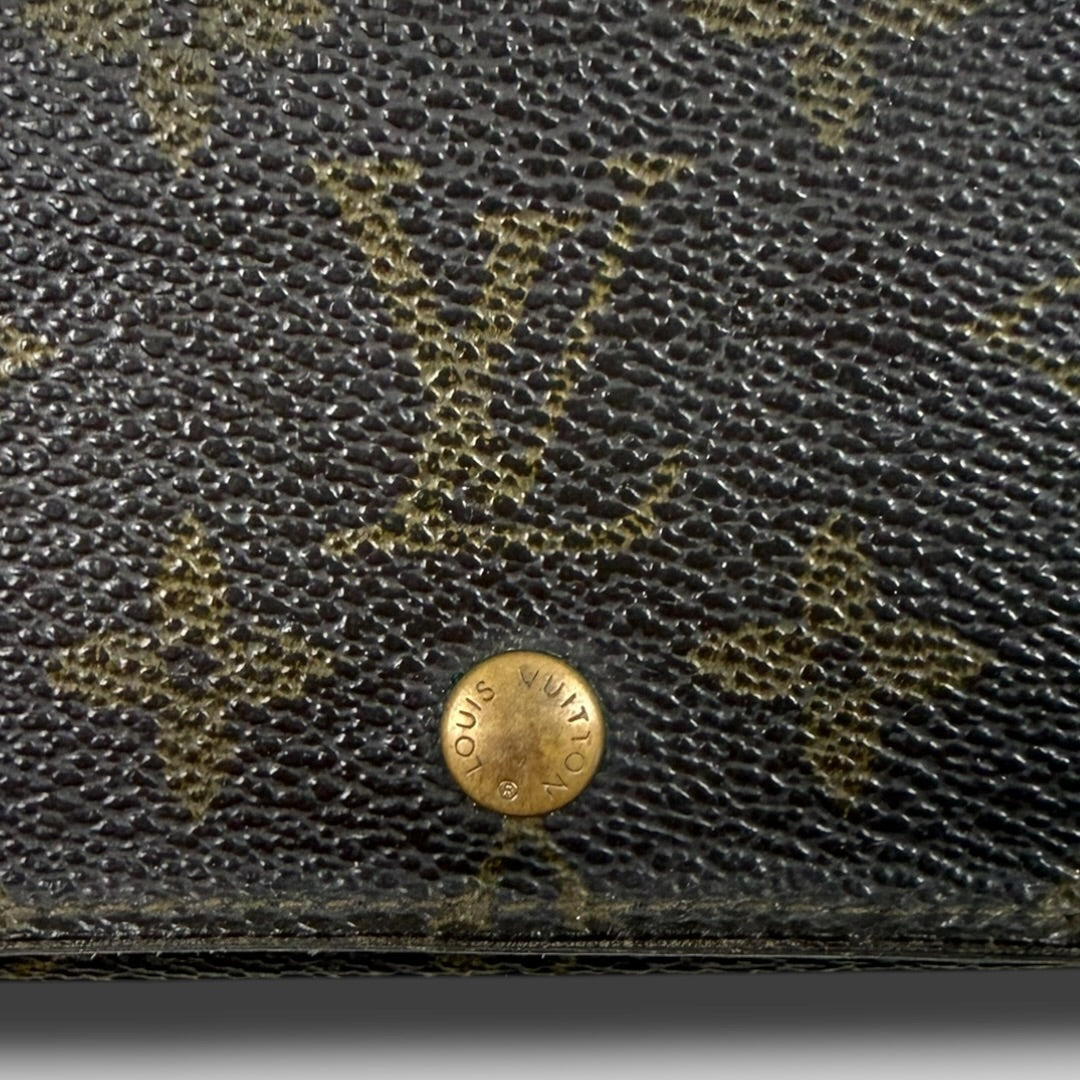 Louis Vuitton zip wallet brown