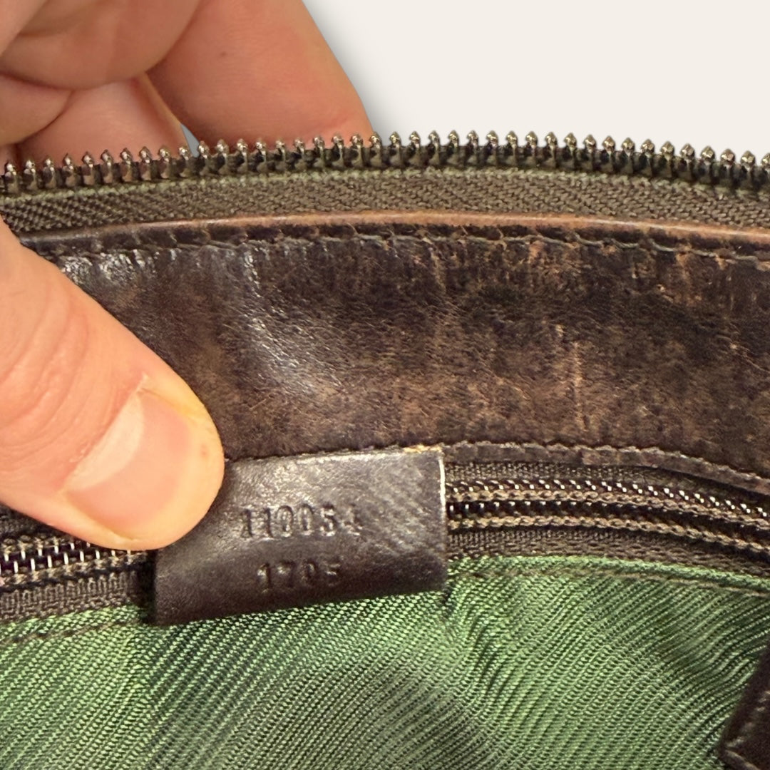 Gucci canvas shoulder bag