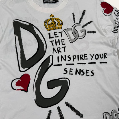 Dolce & Gabbana tee white - Medium