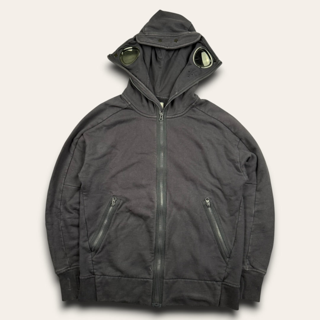 C.P. Company goggle zip-up hoodie navy - Small