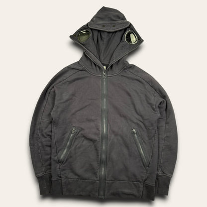 C.P. Company goggle zip-up hoodie navy - Small