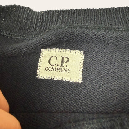 C.P. Company front pocket sweater navy - Medium