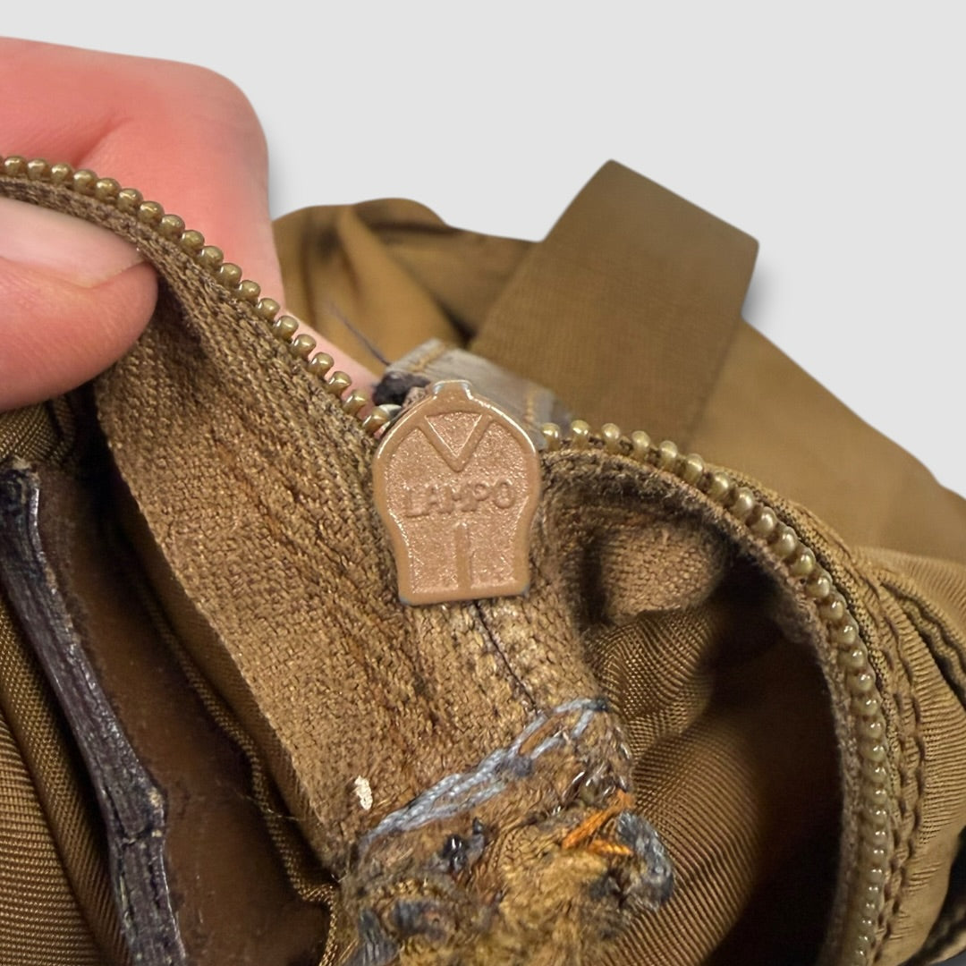 Prada nylon shoulder bag brown