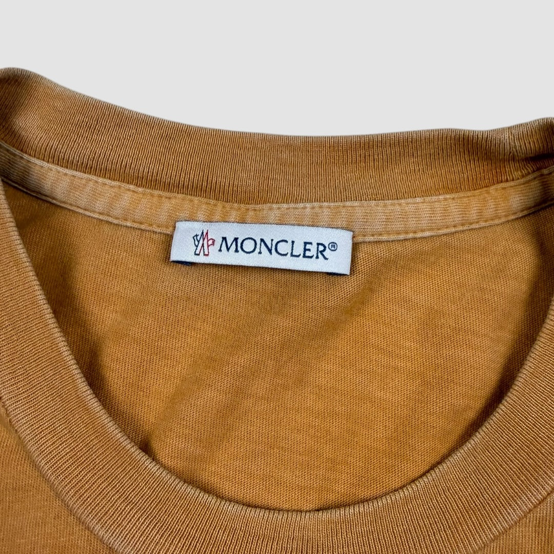 Moncler logo tee camel - Medium