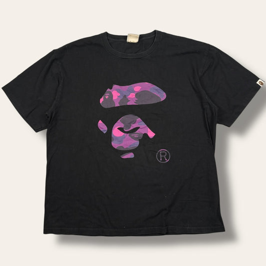 Bape ape tee purple/black - XXL