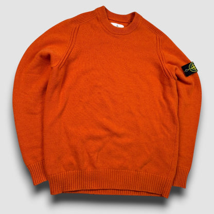 Stone Island knitted sweater orange - Large