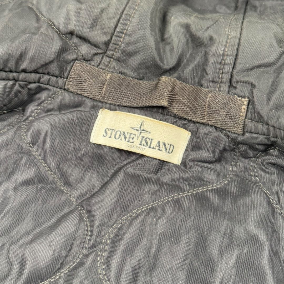 Stone Island mussola gommata winter jacket brown - Large