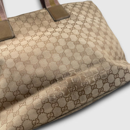 Gucci GG Canvas Web/Sherry Line Tote bag