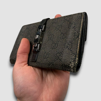 Gucci GG canvas wallet dark green