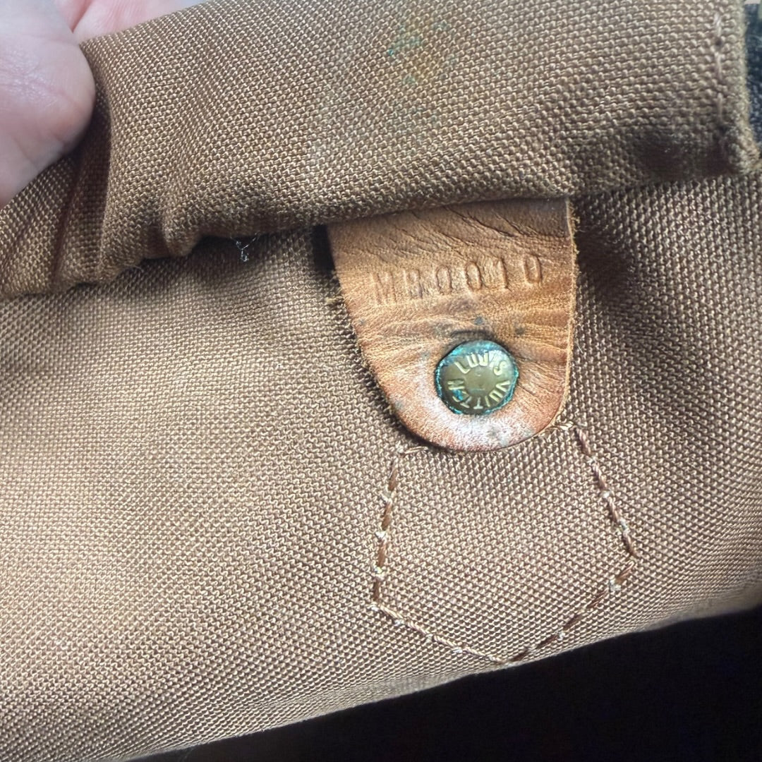 Louis vuitton speedy 30 monogram canvas bag brown