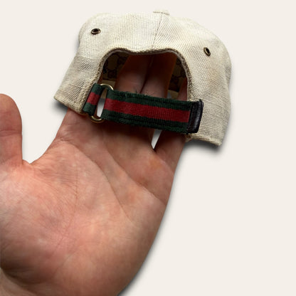 Gucci canvas cap white - Medium