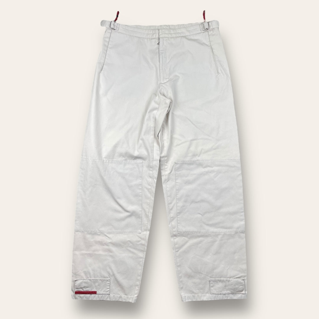 Prada sport pants beige/white - Large/extra large