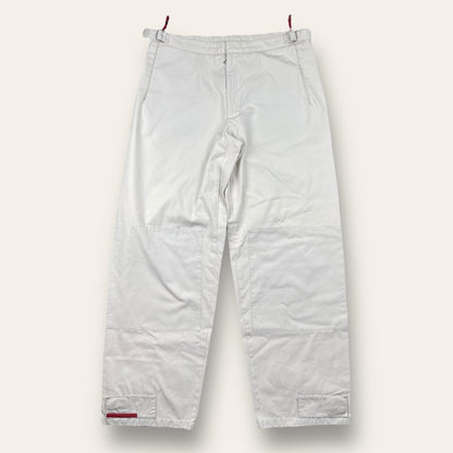 Prada sport pants beige/white - Large/extra large