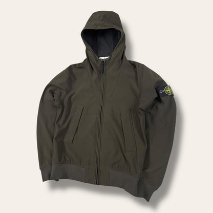 Stone Island Soft shell-R dark green - Medium