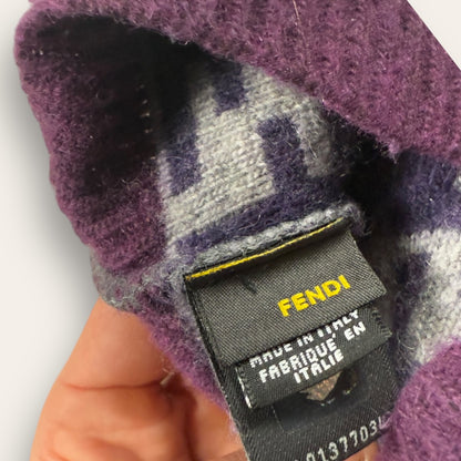 Fendi hat grey/purple