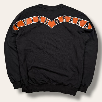 Evisu sweater orange/black - Large