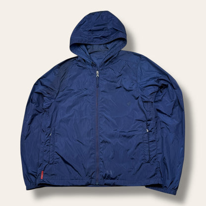 Prada sport short tab windbreaker blue SS/2009  - Large