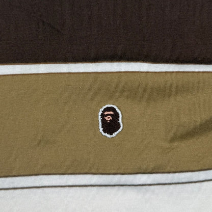 Bape brown striped longsleeve - Large
