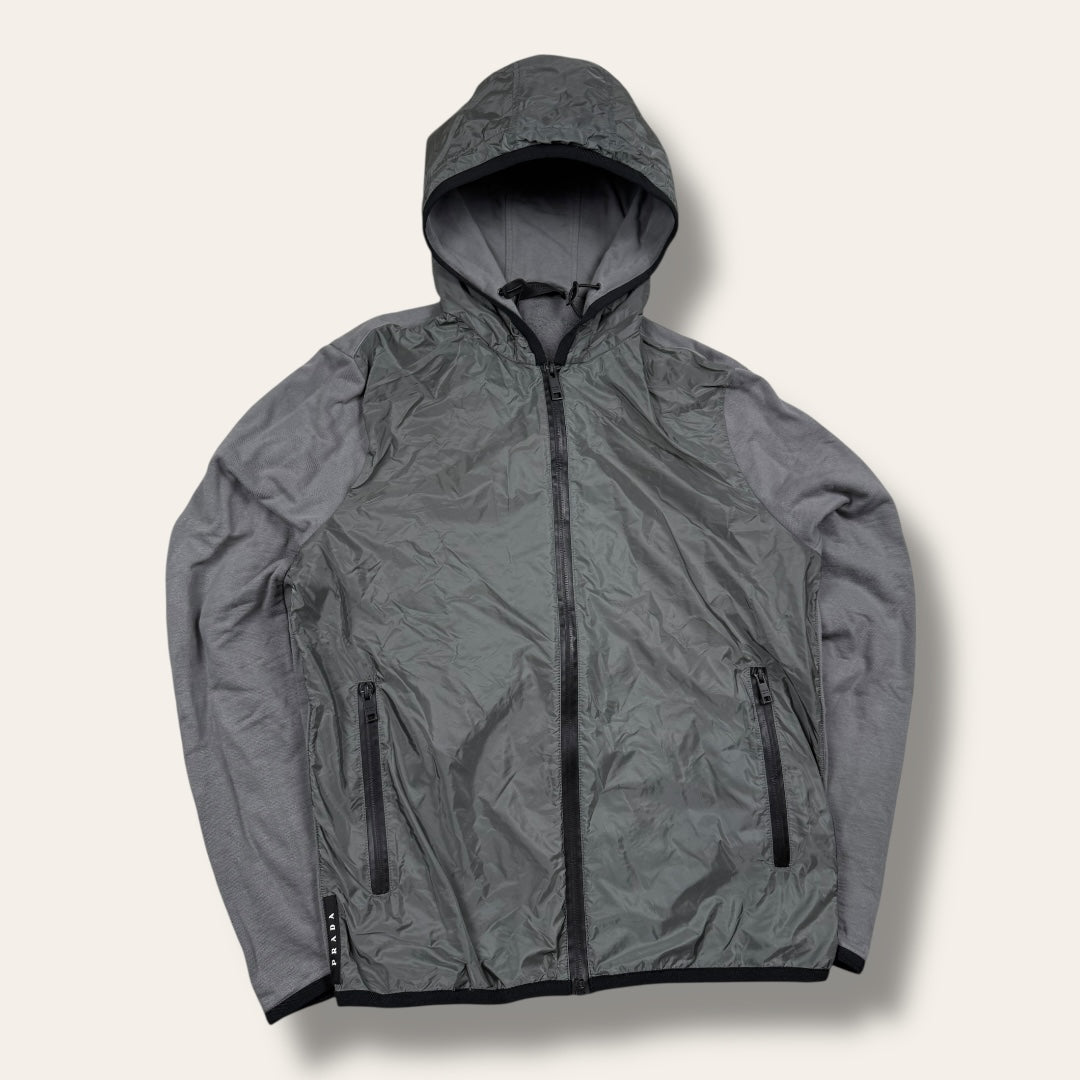 Prada zip-up vest grey - Small