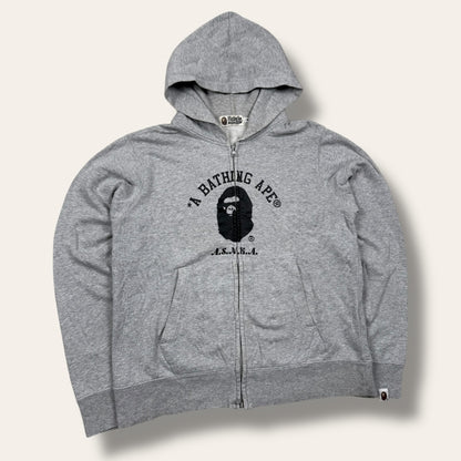 Bape zip-up hoodie grey - Medium