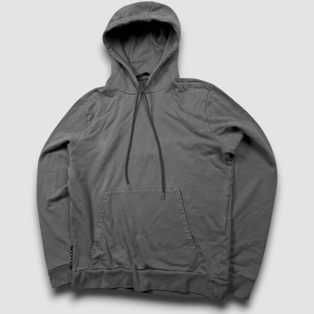 Prada black logo hoodie grey - Large