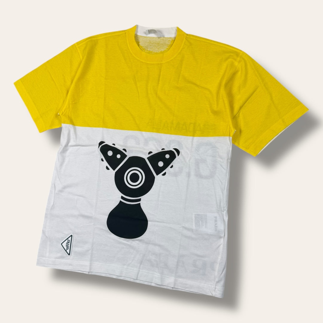 Prada tee 2018 white/yellow - Small