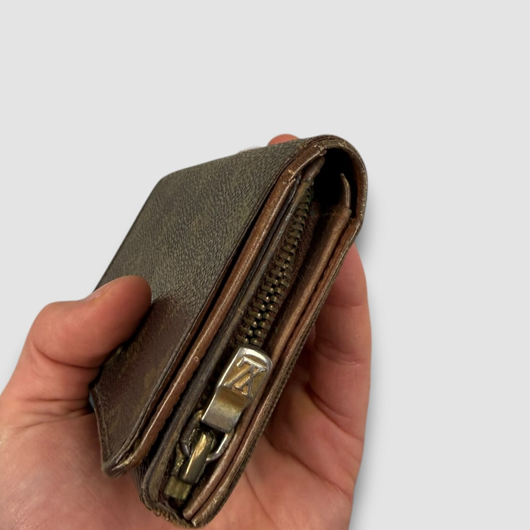 Louis Vuitton zip wallet brown