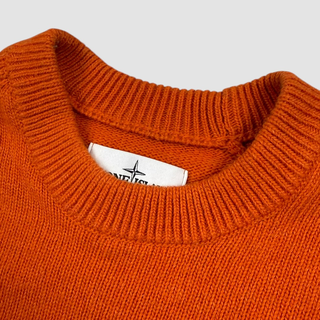 Stone Island knitted sweater orange - Large