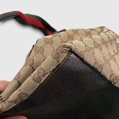 Gucci gg canvas web tote bag