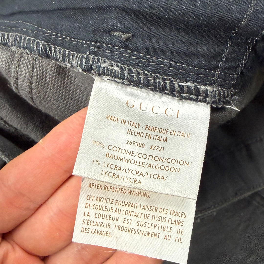Gucci washed jeans grey - Large