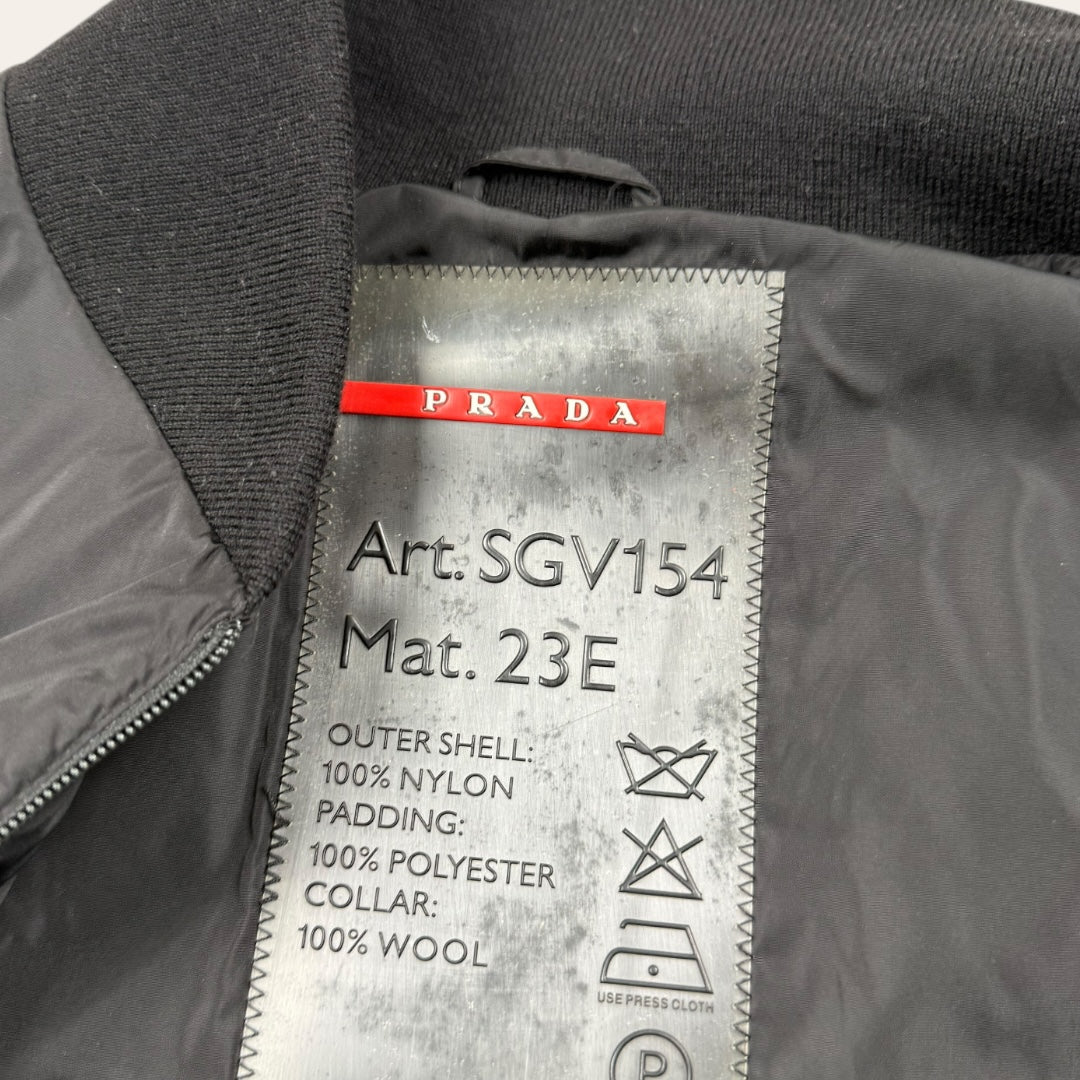 Prada sport bomber jacket black - Large