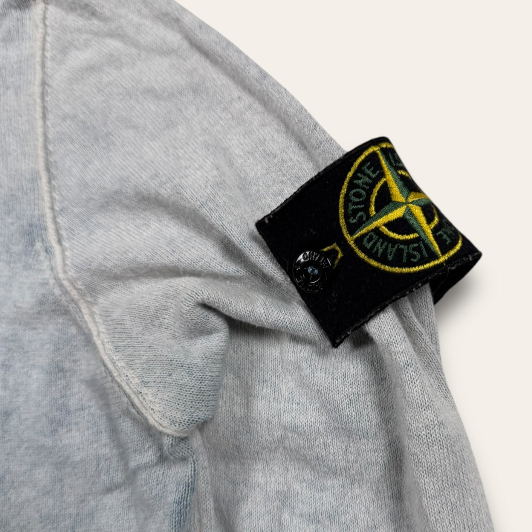 Stone Island reversible hoodie blue - Small