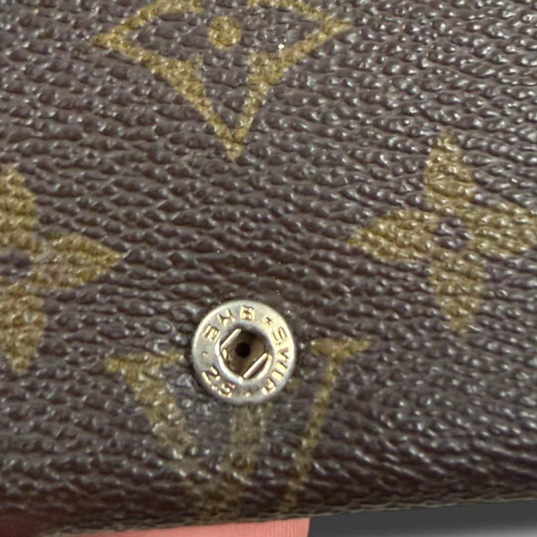 Louis Vuitton zip wallet brown