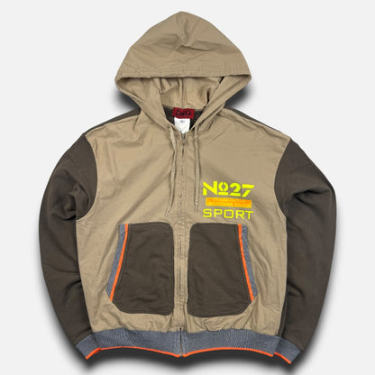 Dolce & Gabbana zip up hoodie brown/beige - Medium